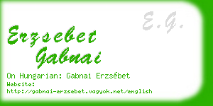 erzsebet gabnai business card