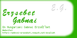 erzsebet gabnai business card